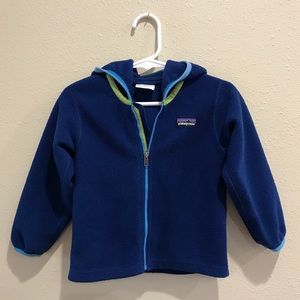 Patagonia- Fleece Zipper Hood- Blue